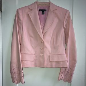 INC Pink Blazer with Lace Cuffs Size 2